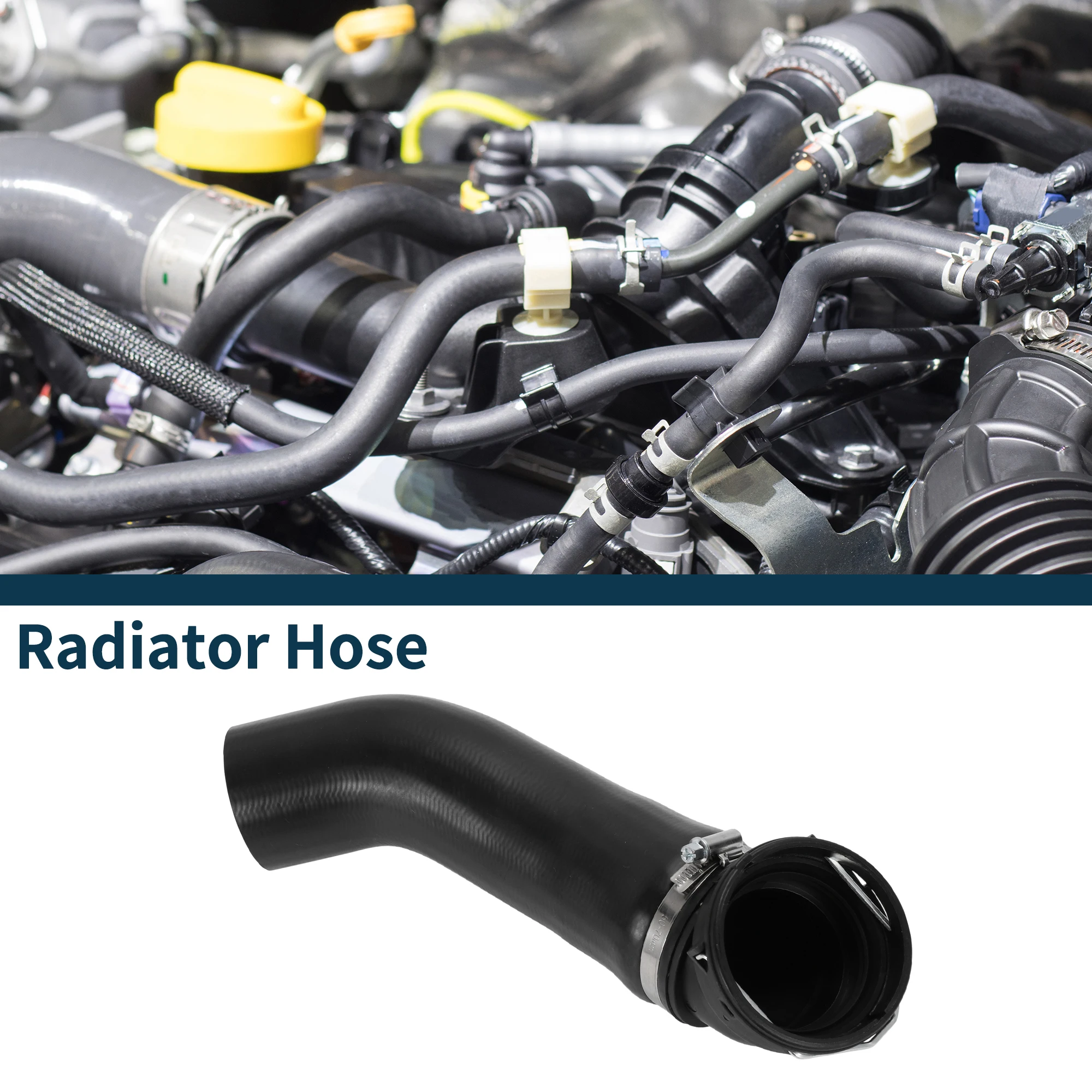 

UXCELL Шланг радиатора Шланг обогревателя для BMW X3 E83 2.0d 2004-2007 No 11613450222 Резиновый верхний шланг интеркулера черный 1 шт.