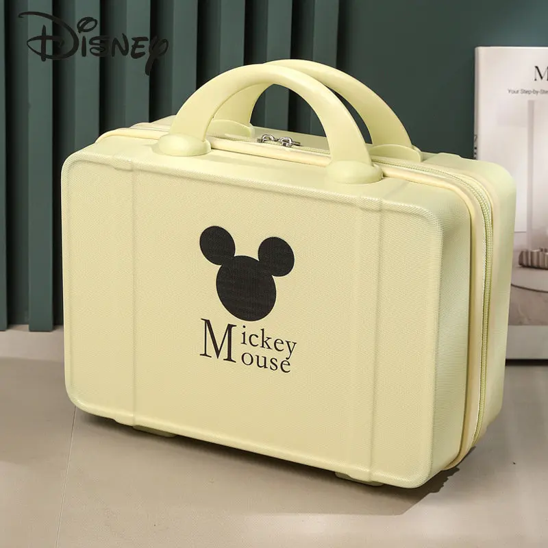 Disney Mickey New Short Distance Travel Case Fashionable High Quality Handheld Makeup Bag Cartoon Cute Luggage Storage Box