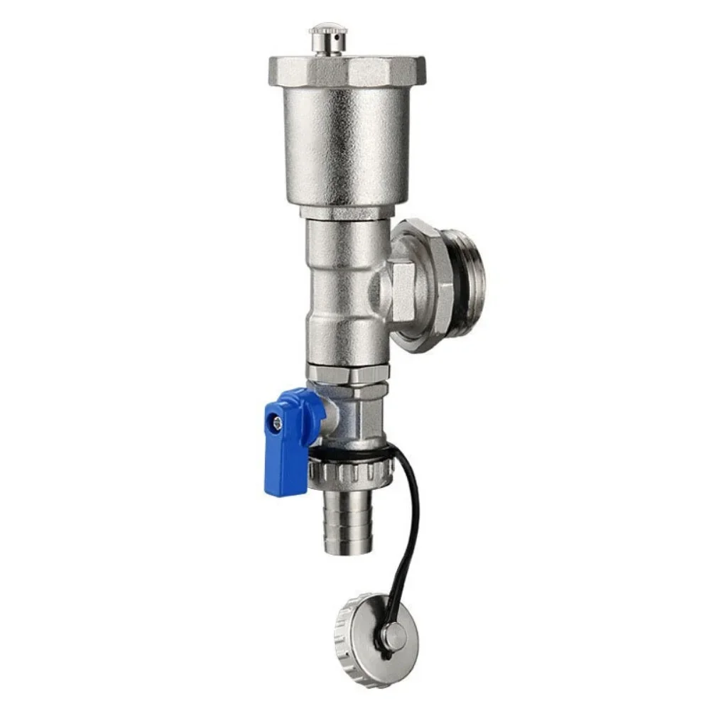 1 inch Water Distributor Exhaust Valve with Automatic Air Vent for Heating Manifold to Improve Heat System Efficiency