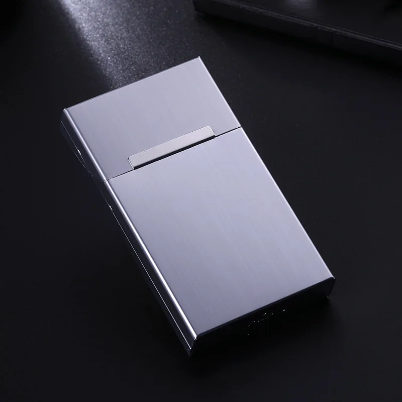 Aluminum Alloy Cigarette Case - Holds 20 Ultra Thin 100mm Slim Cigarettes, Metal Cigarette Box