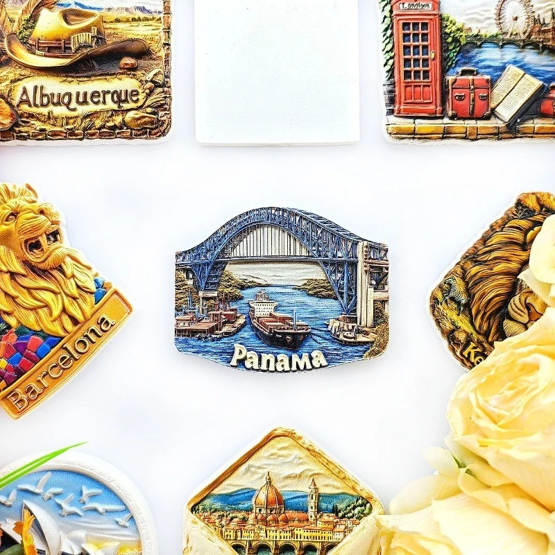 Panama Americas Bridge Fridge Magnet - 3D Engineering Souvenir Transcontinental Decor Unique Americas Gift