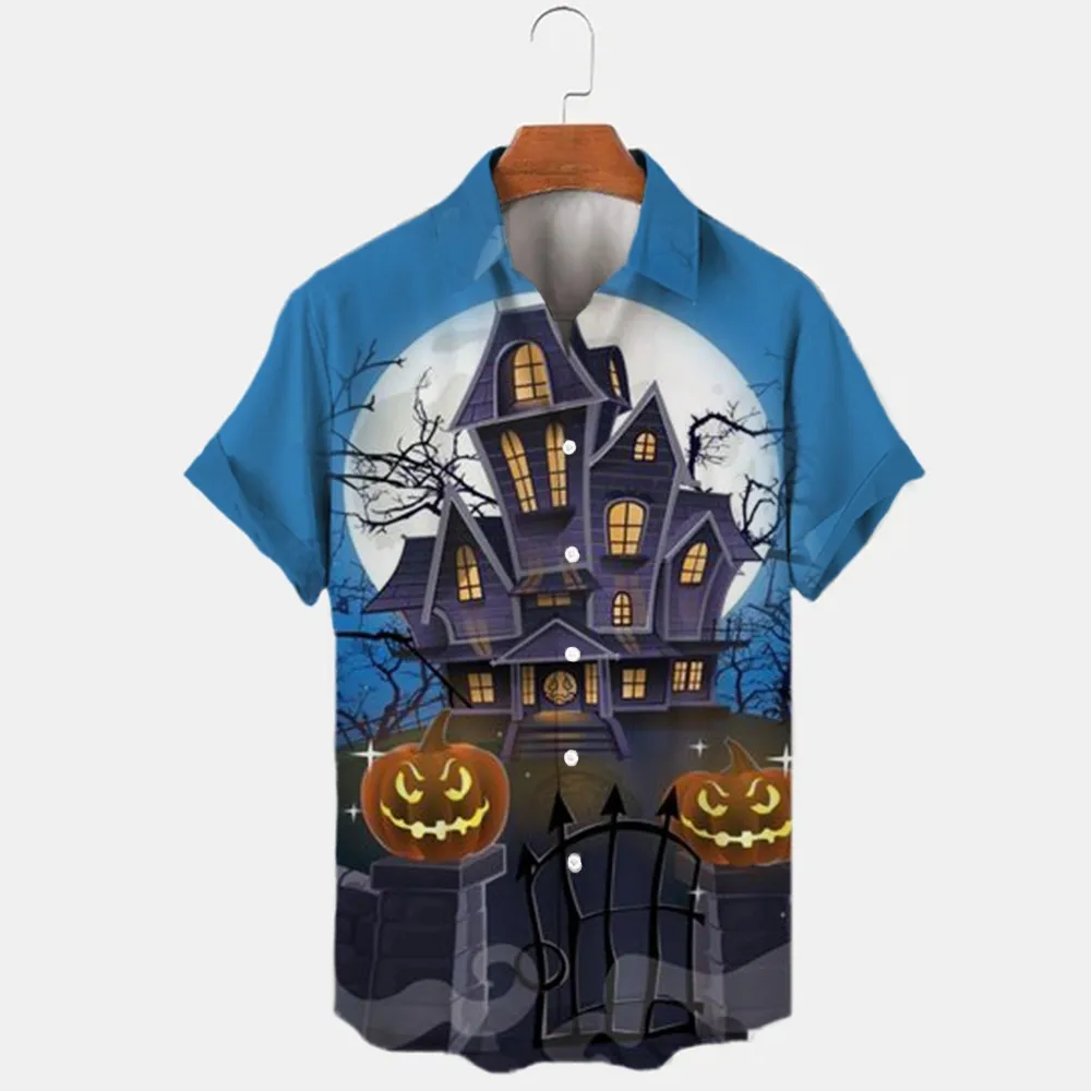 Disney-Chemise de rue à manches courtes pour hommes et femmes, Minnie Anime Print, Tenue de fête d'Halloween, Garçons et filles