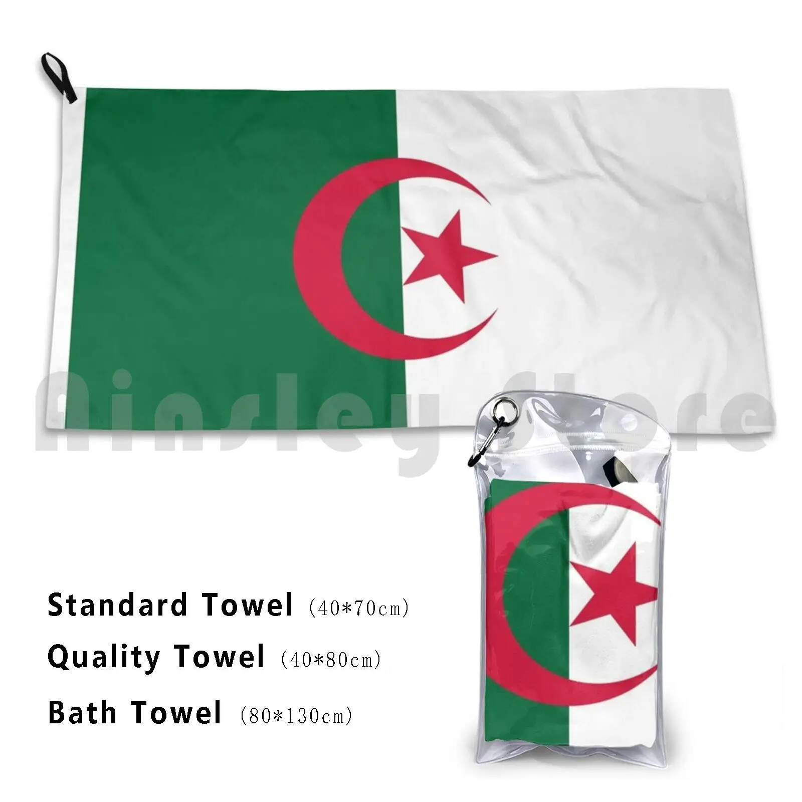 Towel Algeria Algerian Flag Flag 2649 Algeria Algerian Algerian Flag Algier North Africa