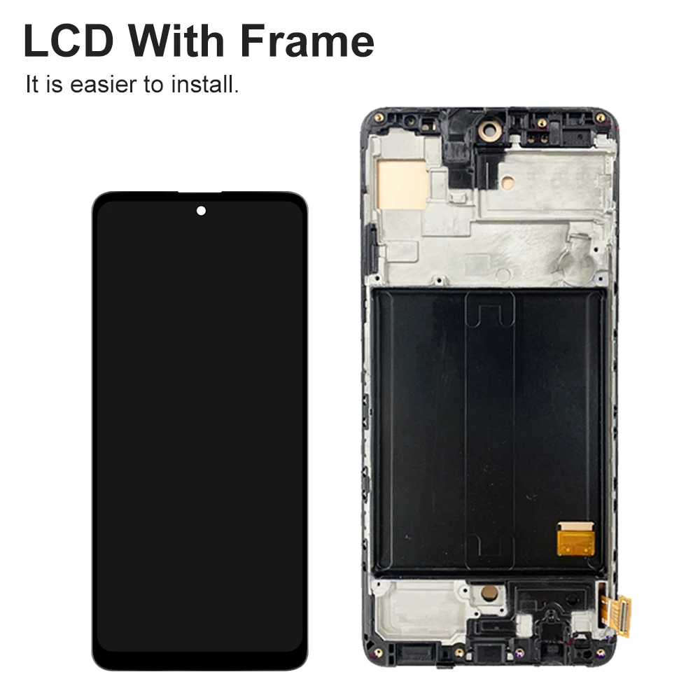 A51 A515F A515F/DS  A515F/DSN Super AMOLED Screen Parts for Samsung Galaxy A51  LCD Dispaly Touch Screen Digitizer Replacement