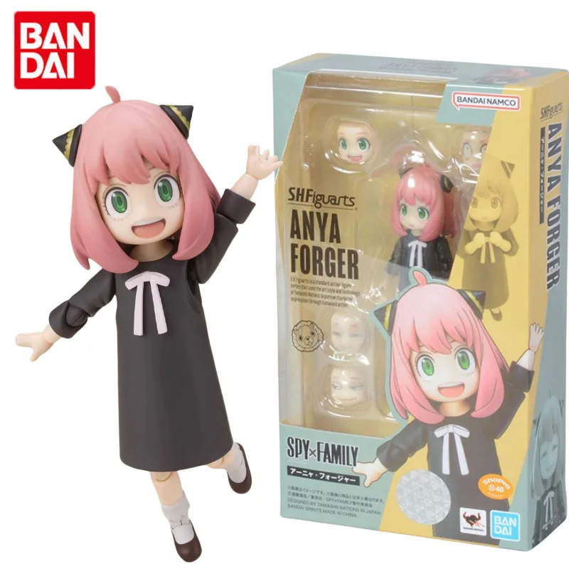 

Bandai Genuine SPY×FAMILY Anime Figure SHF Anya Forger Home Dress Action Figure Toys for Boys Girls Kids Gift Collectible Model