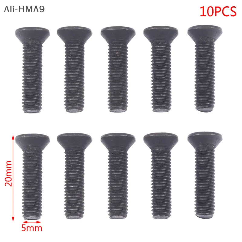 

HMA9-10Pcs/set Fixing Screw M5*20 M6*22 Left Hand Thread for 1/''UNF 3/8''UNF Drill Chuck Shank Adapter Screw
