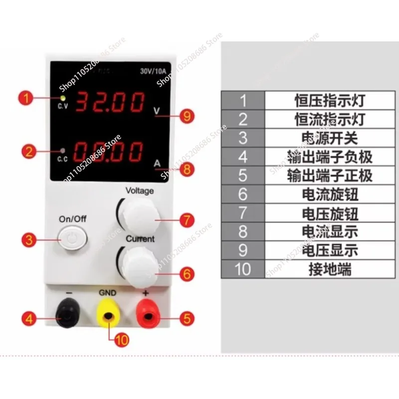 

Регулируемый блок питания K3010D, 3- или 4-разрядный дисплей, импульсный регулятор, для ремонта лабораторных регулируемых блоков питания