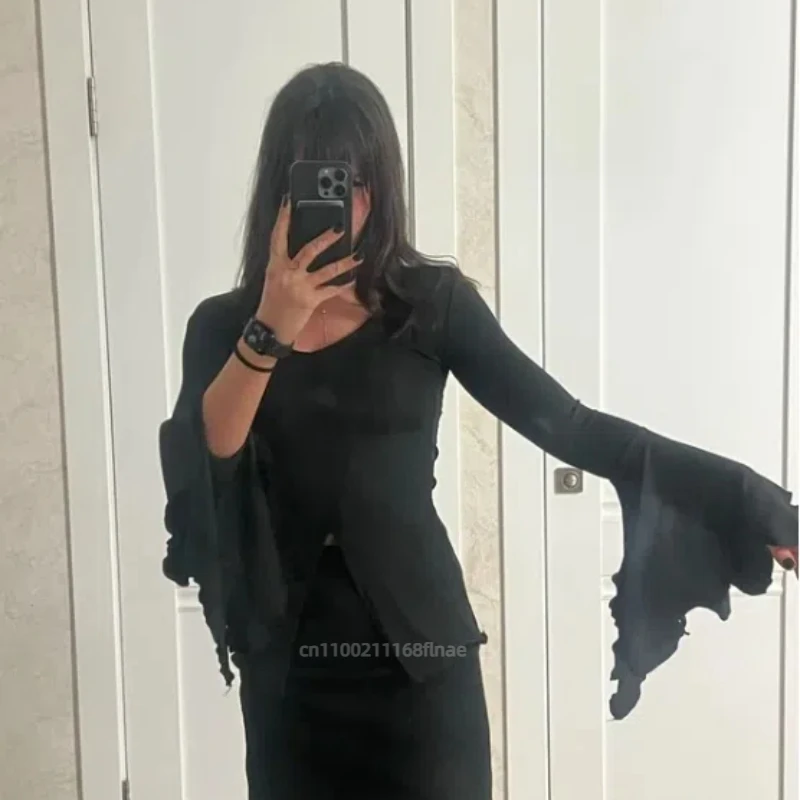 2025 신상 모던댄스 의상 슬리밍, 스윗하고 쿨한 반팔 티셔츠 루즈핏 여성 가을 학생 캐주얼 트렌드 탑