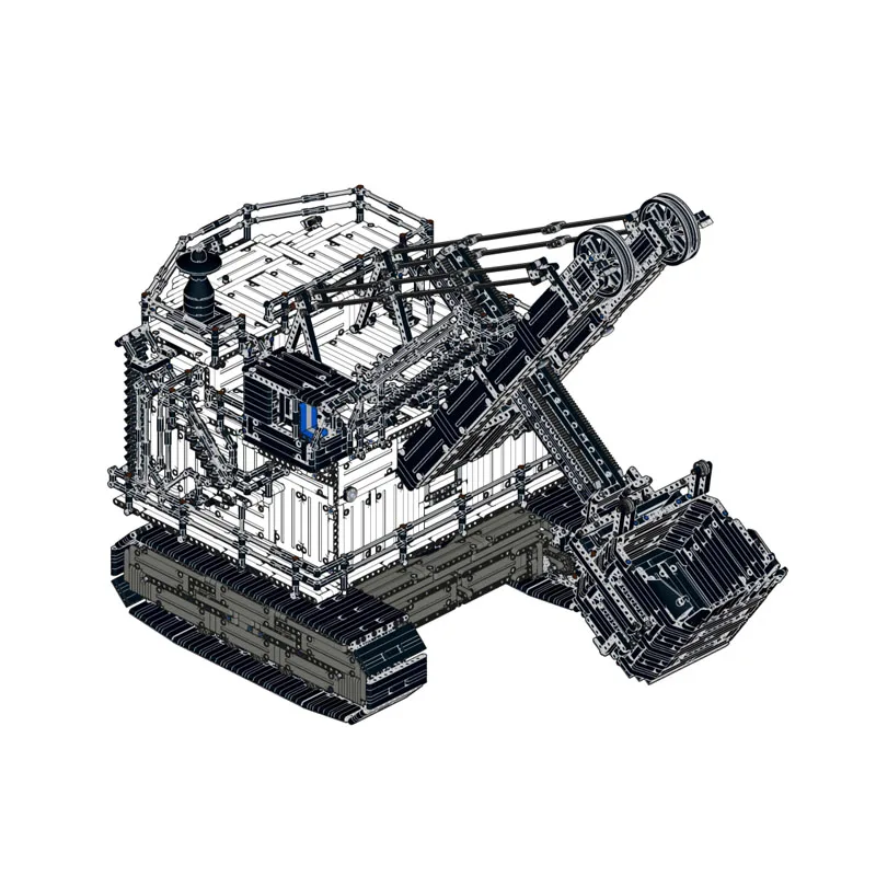 MOC-99684 العملاق البضائع حبل مجرفة حفارة بنة نموذج 10035 أجزاء الأولاد الأطفال عيد ميلاد بناء الالعاب العملاقة هدية
