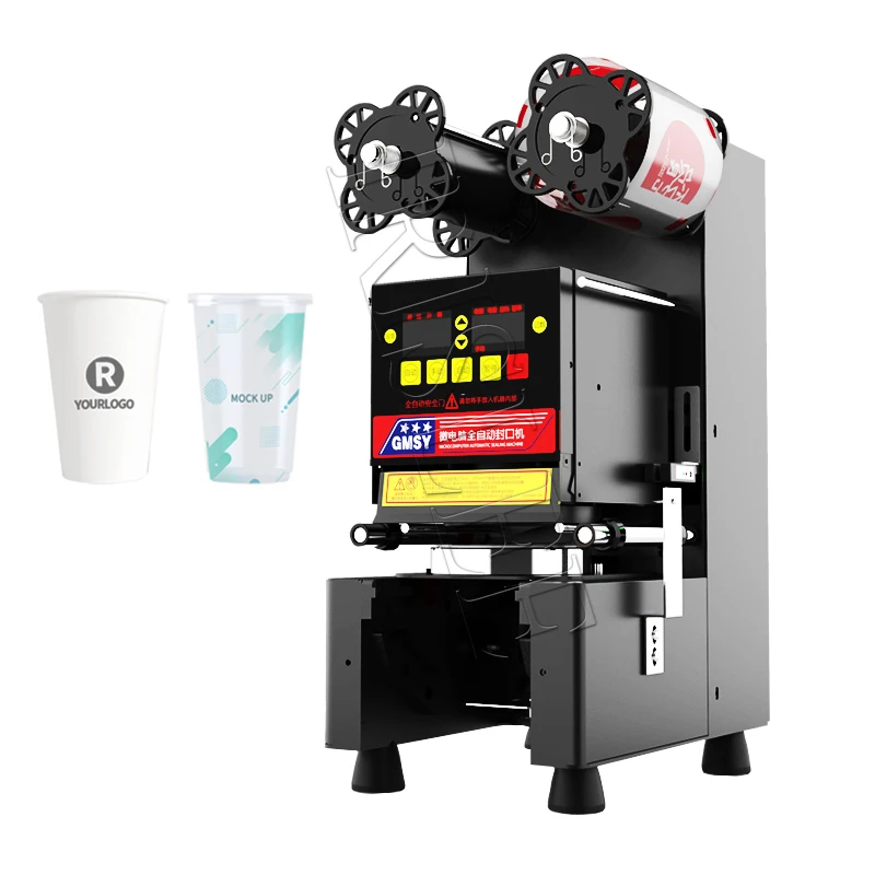 

Automatic Milk Tea Shop Sealing Machine Coffee Drink Cup Sealer Bubble Tea Cup Sealing Machine