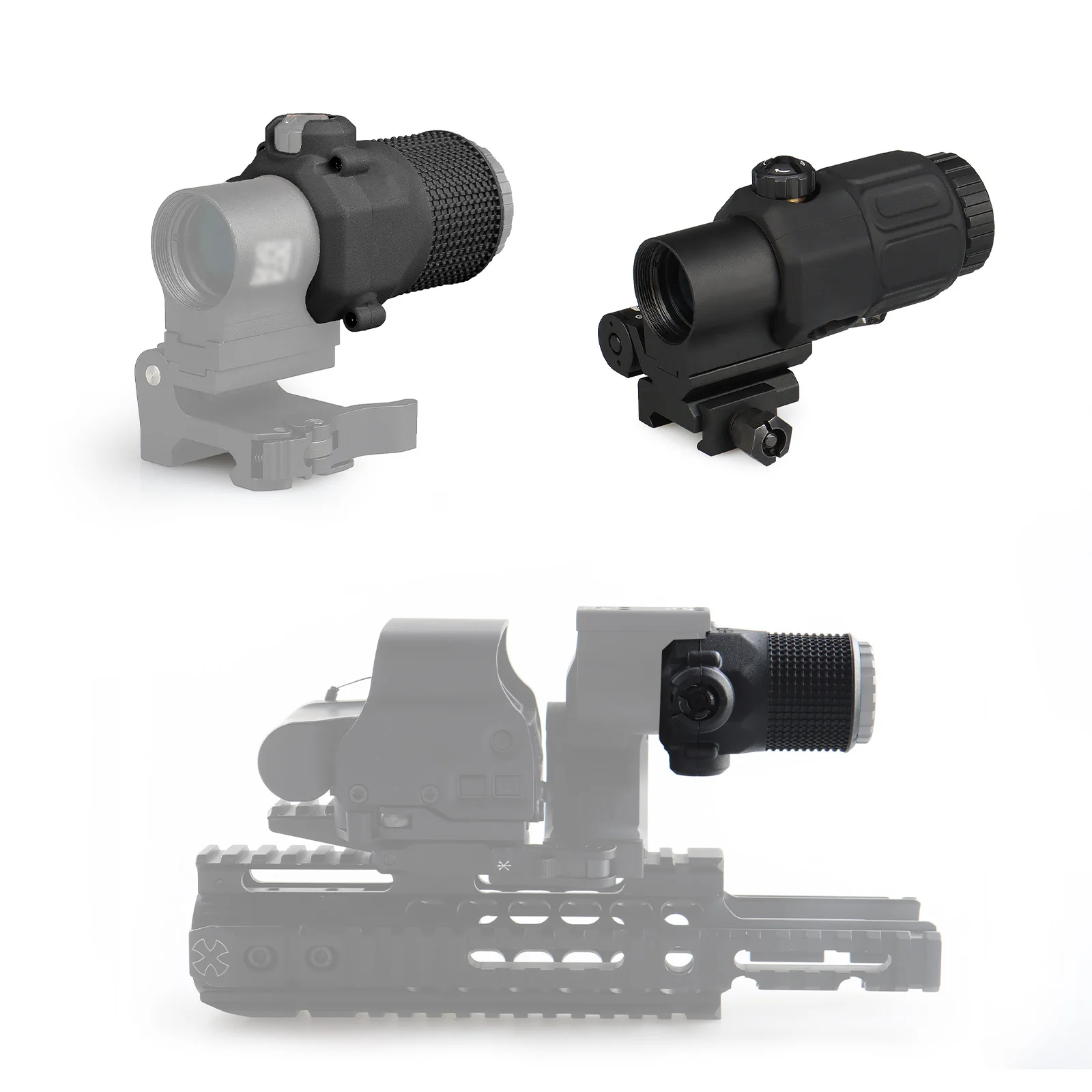 G33 3x Magnifier with AMC Armored Cover Combo: Solid Protection & Clear Optics in a Lightweight, Flip-to-Side Package