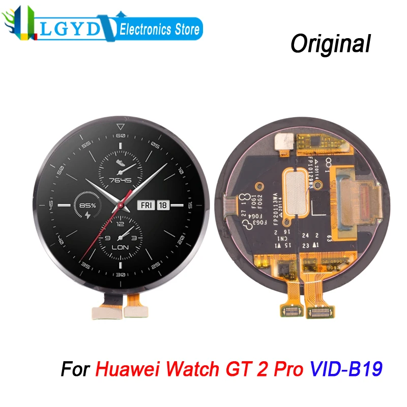 1.39-inch AMOLED LCD Screen For Huawei Watch GT 2 Pro VID-B19 Smartwatch Display Full Assembly Replacement with/without Frame