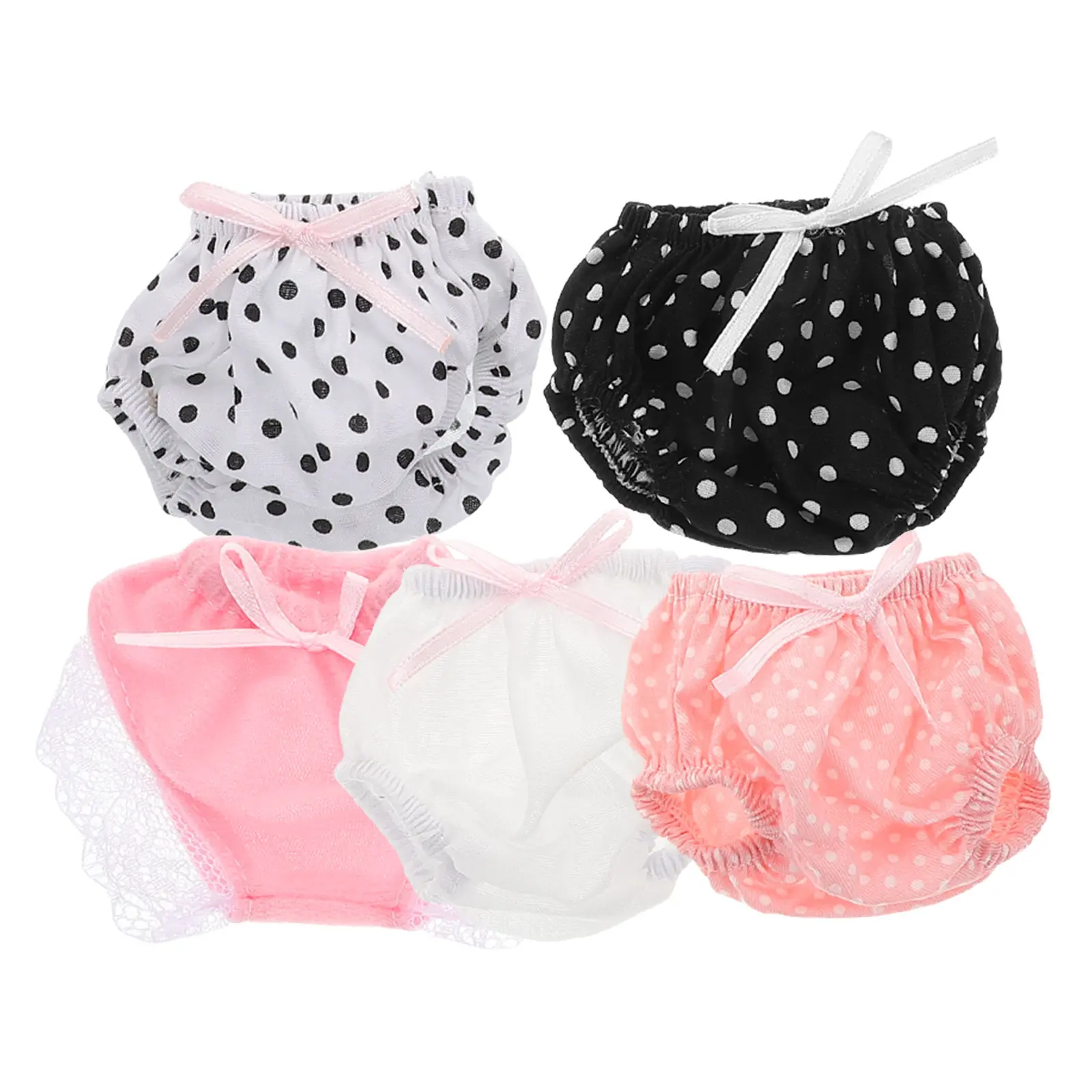 

5Pcs Mini Underwear for Soft Polyester Fit All Sizes Easy Wear Washable Imaginative Playtime Learning Dress Up Fun