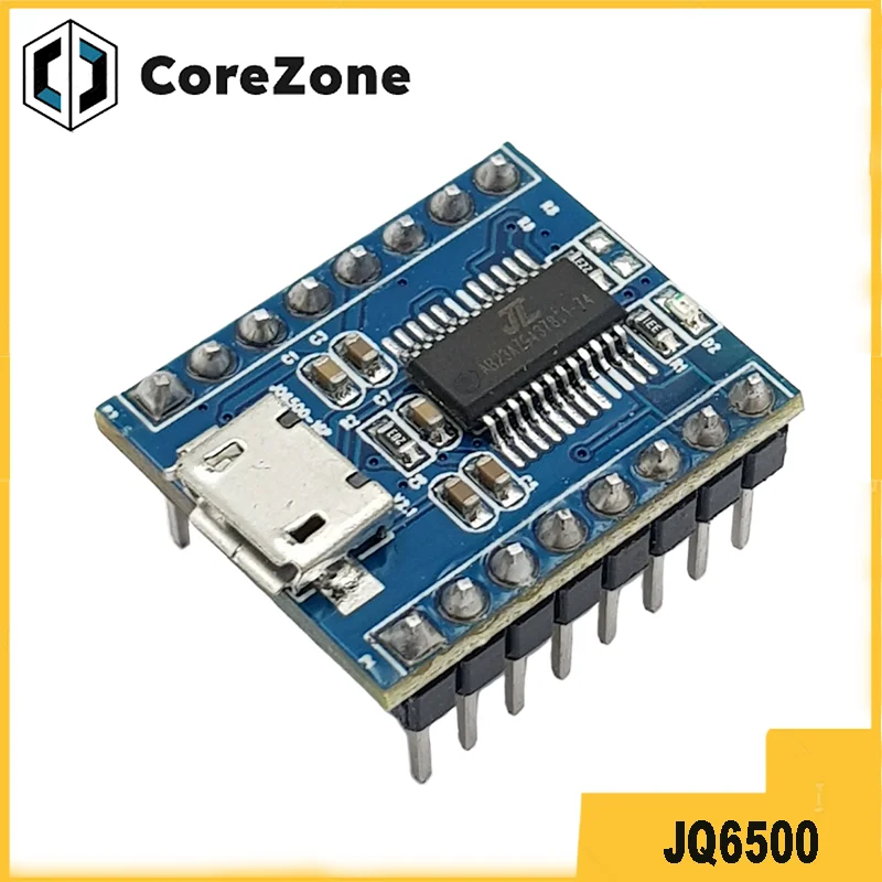 JQ6500 MP3 Module MCU Serial Port Control Broadcast 1-on-1 5-Channel Control Music IC