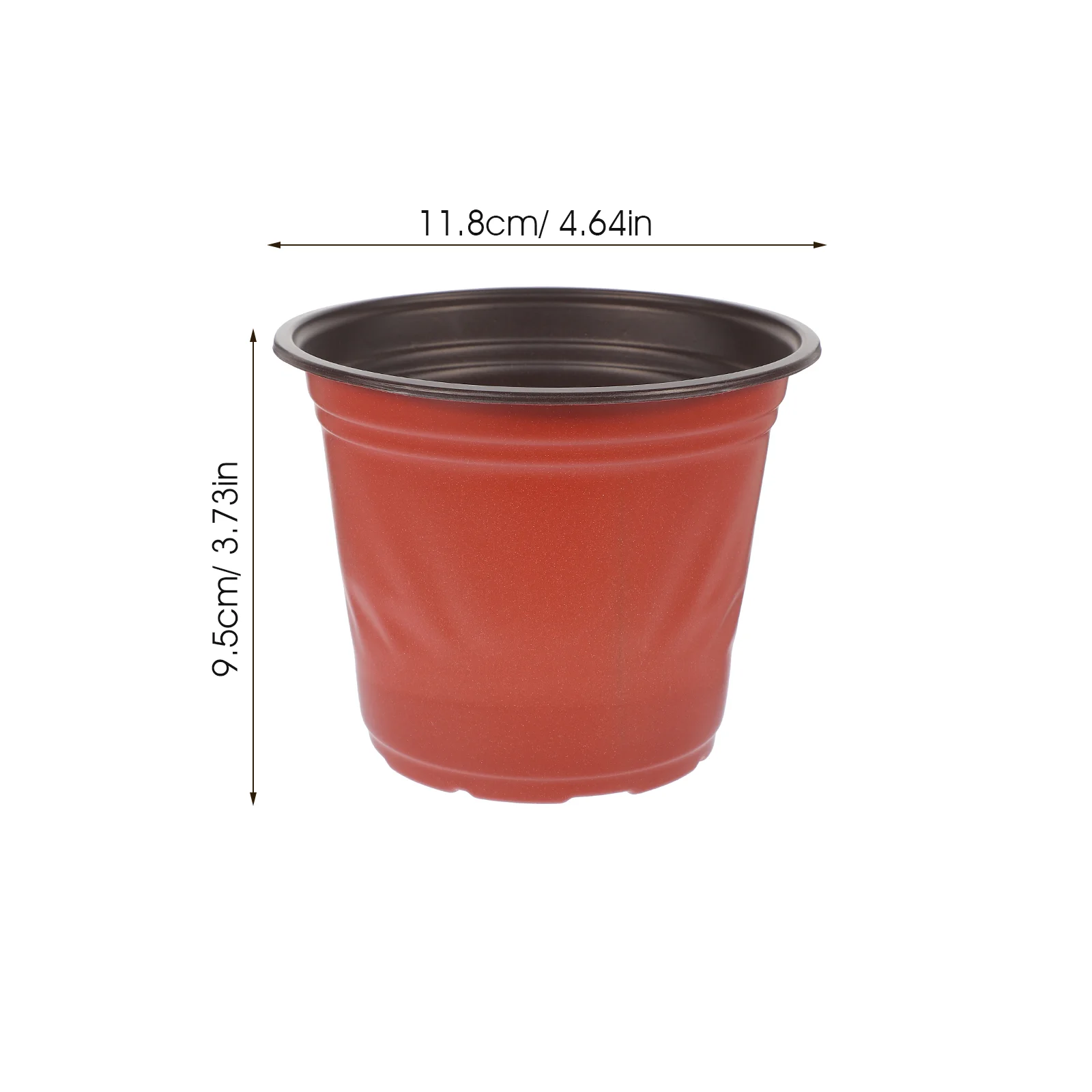 Grandes panelas de plástico para plantas ao ar livre, vaso de flores, mudas, cestas de jardim, pequeno berçário, 50 pcs