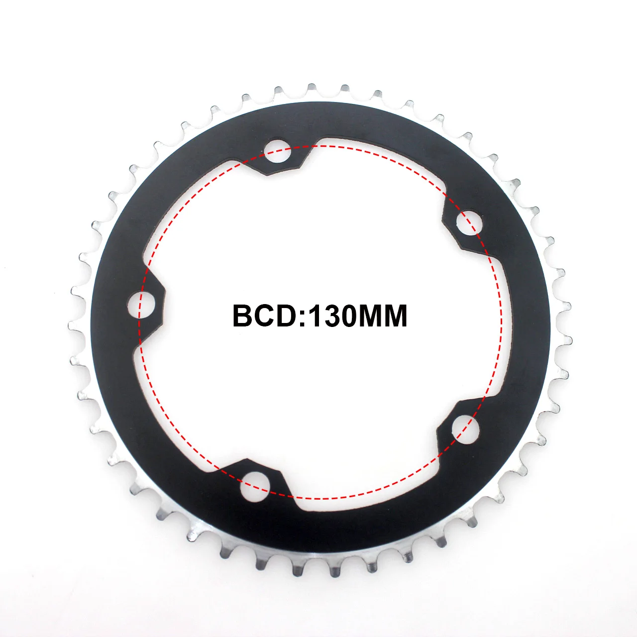 39T 44T 130 BCD Chainring Road Bicycle Fixed Gear Bike Folding Bike Chain Wheel Single Bicycle Chainwheel Bike Parts