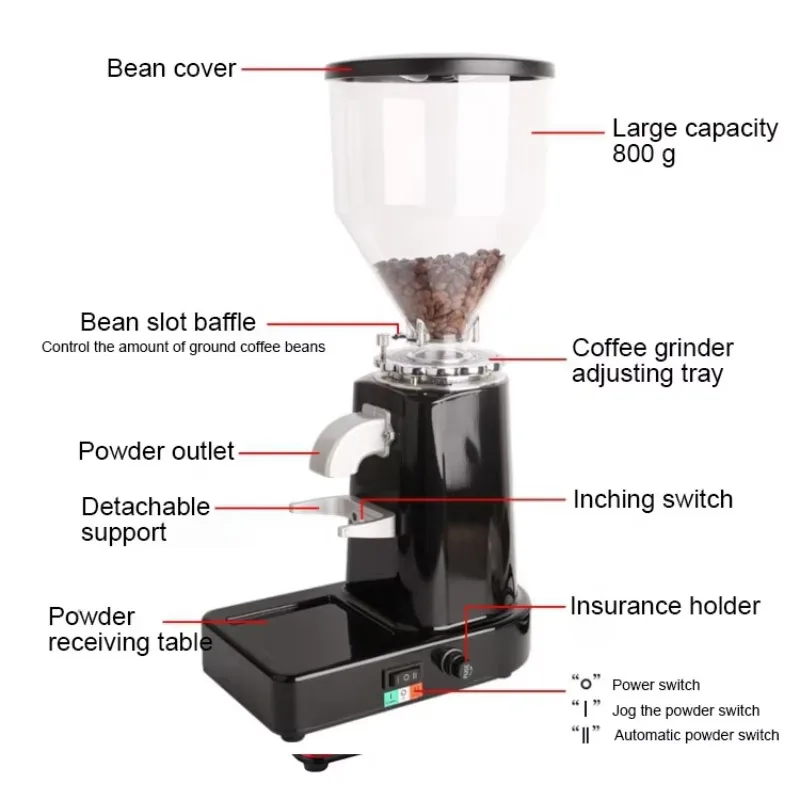Electric Coffee Bean Grinder Coffee Grinding Machine Commercial Coffee Grinder