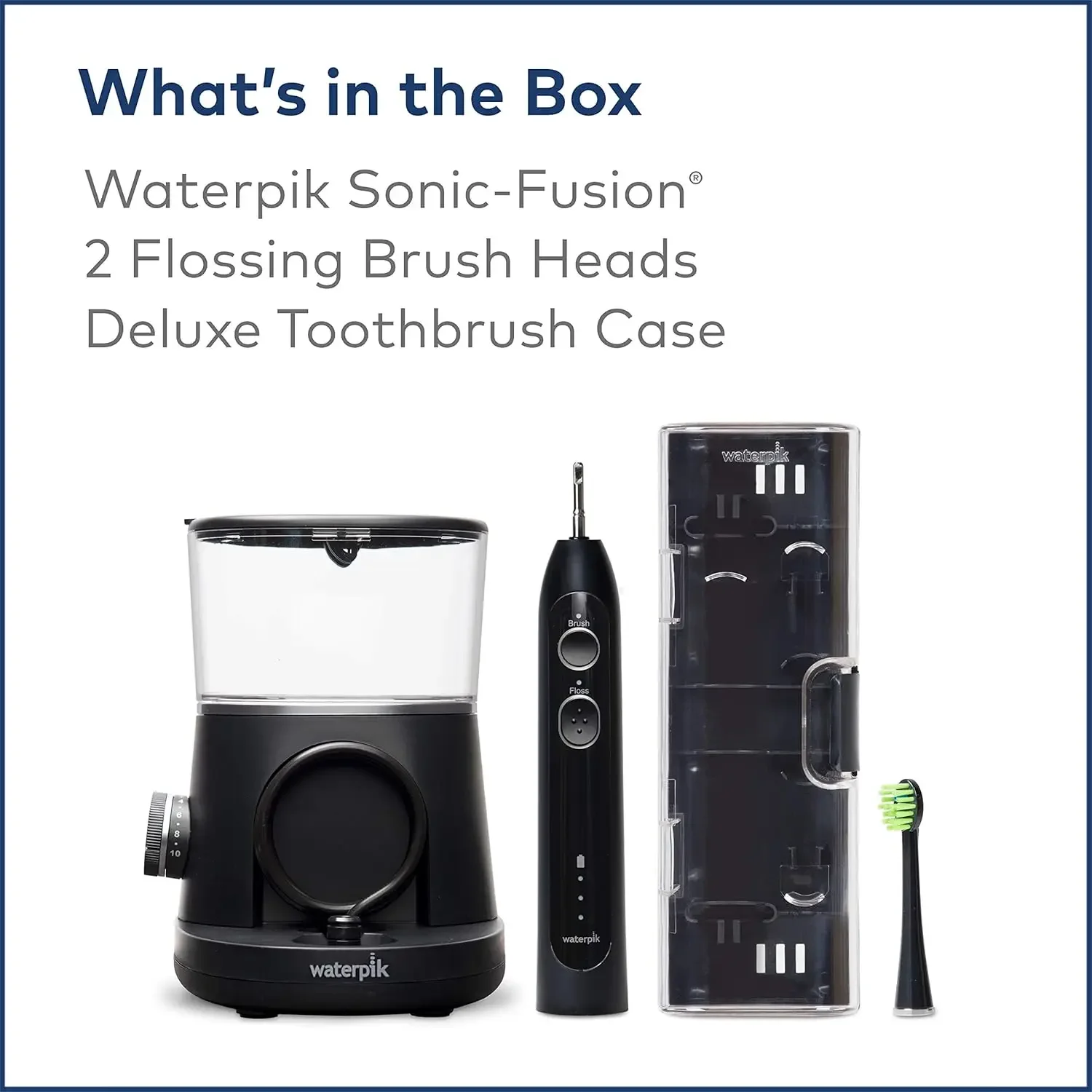 Sonic-Fusion Flossing Toothbrush-Black