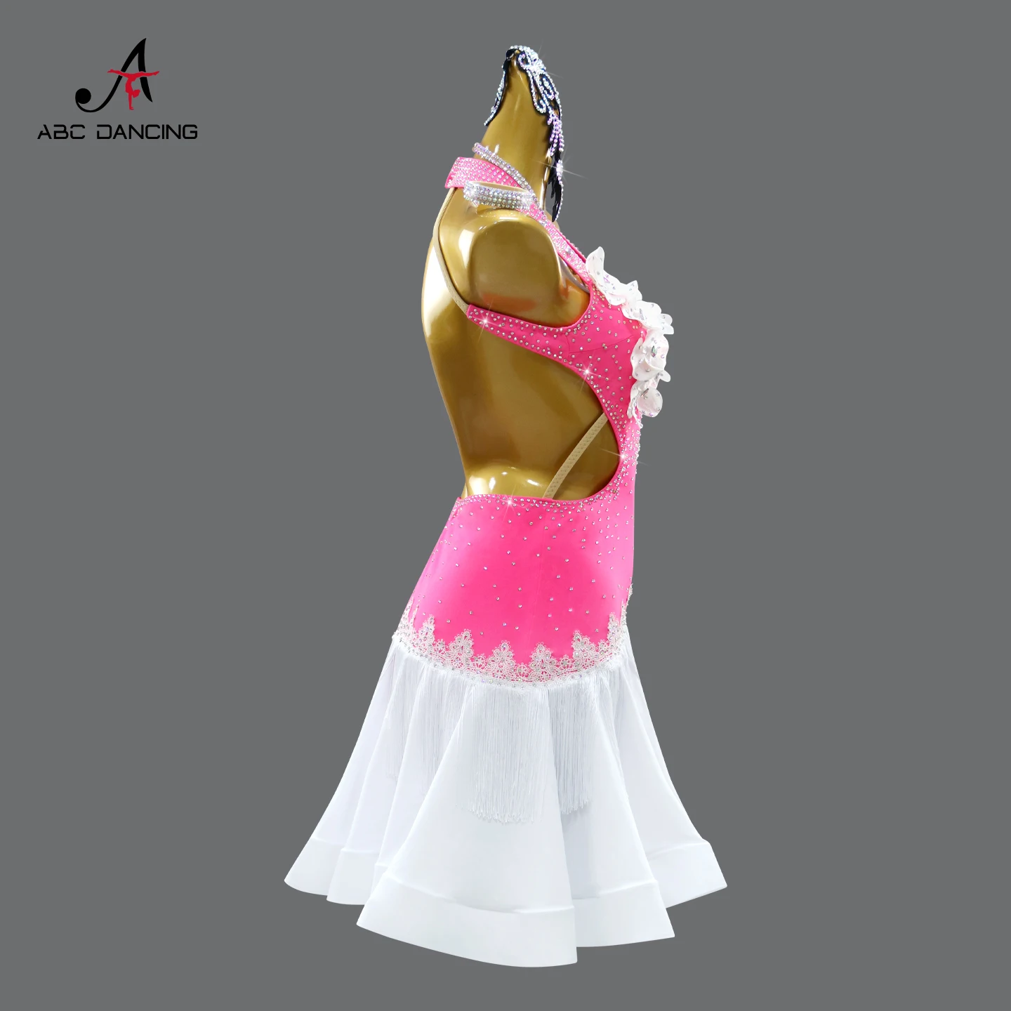 فستان رقص لاتيني، أزياء رياضية للنساء، ملابس رقص للمنافسة، ملابس أداء المسرح، ملابس أمريكية أنيقة للحفلات الراقصة