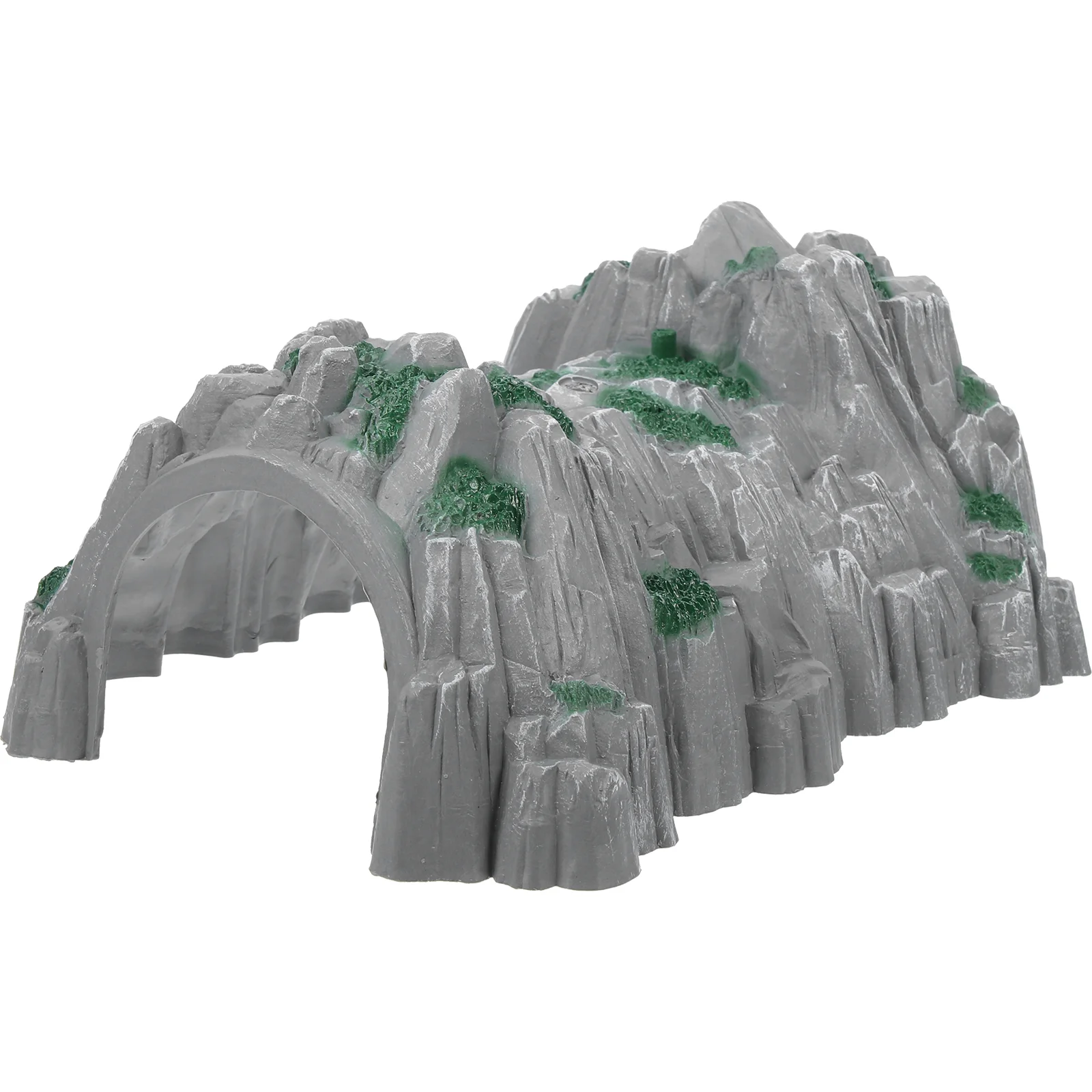 

Small Train Artificial Rock Cave Child Tunnel Model for Games Plastic DIY Children