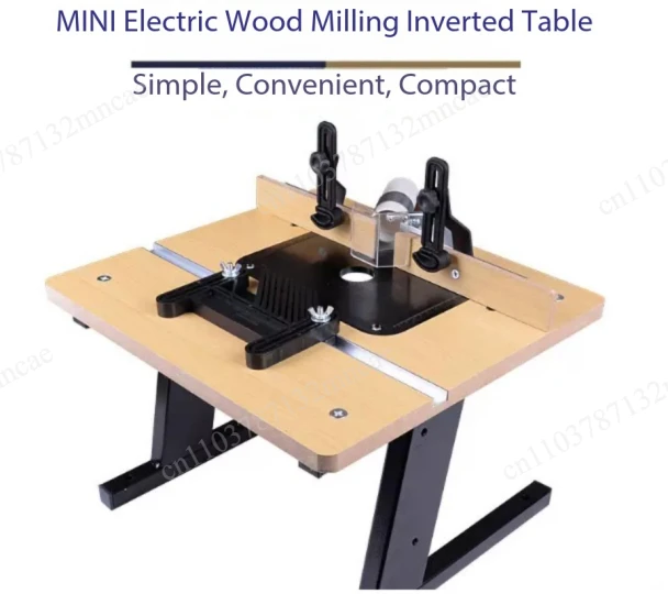 Small Household Mini Carving Machine, Inverted Board Woodworking Workbench Inverted Electric Wood Milling and Trimming Machine