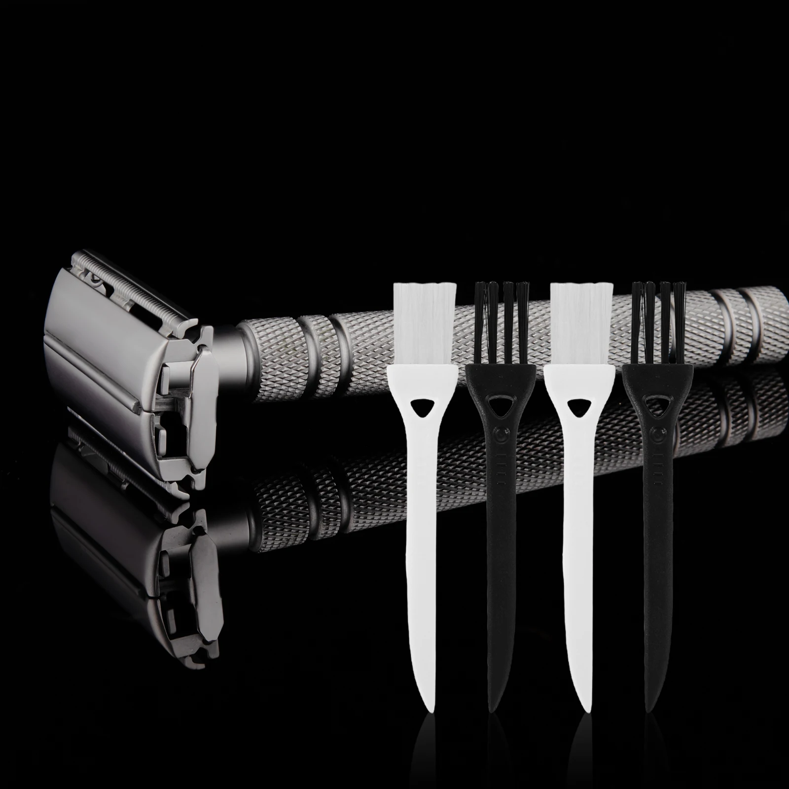 10 قطعة فرش شق لتنظيف فرشاة التنظيف متعددة الوظائف شق فرش الحلاقة اللحية التفاصيل الحلاقين الضيقة الكهربائية