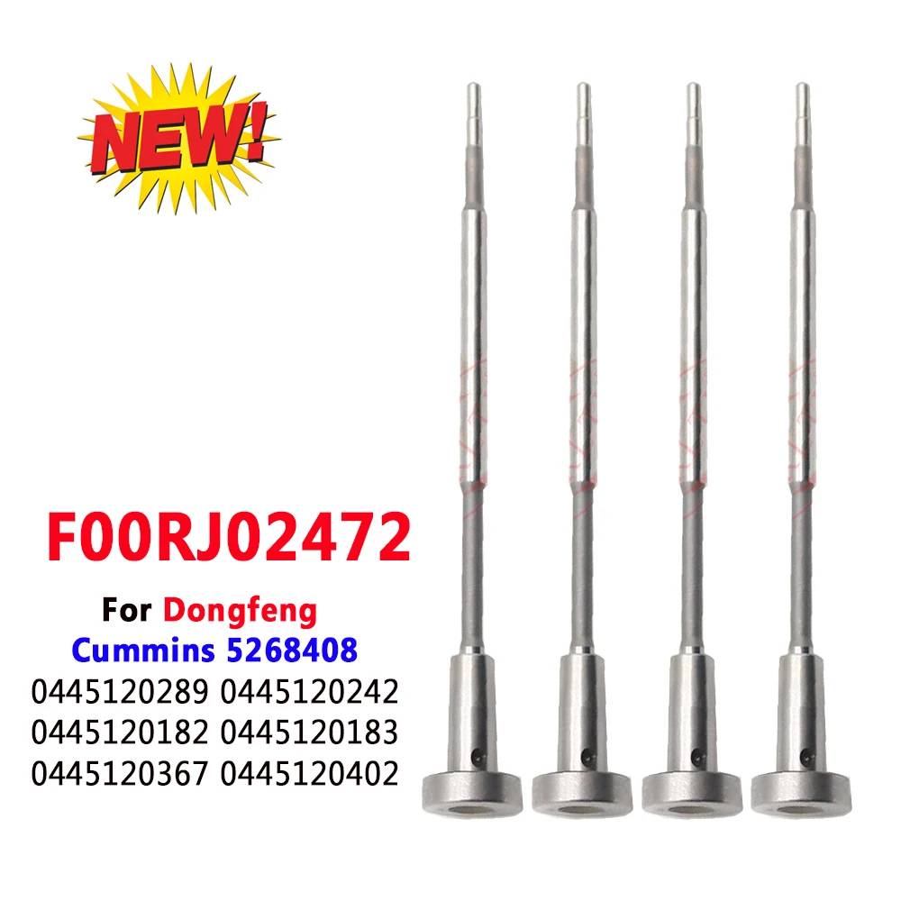 4PCS F00RJ02472 Valve Ass Diesel Injector F 00R J02 472 For 0445120289 0445120242 0445120182 0445120183 0445120367 0445120402