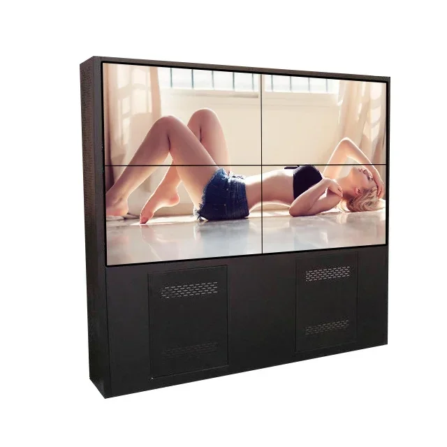 55Inch Seamless TV Wall LCD HD 4k Display 3x3 DID LCD Video Wall Ultra Thin LED Backlight LCD Player Advertising Display