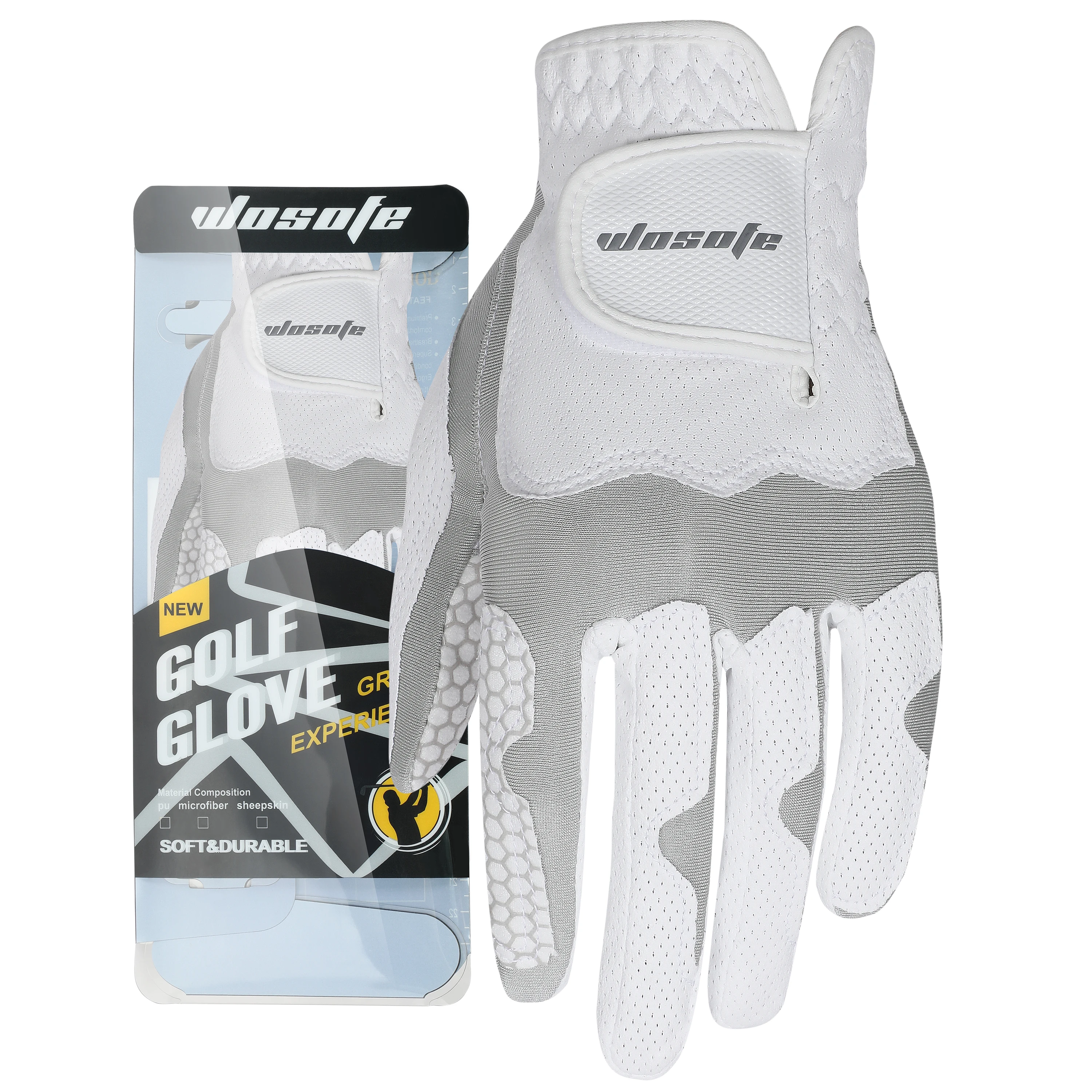 

1 PC Men's Left Hand Golf Glove, Breathable Microfiber, Non slip Wear resistant, Snug Fit No Sweat, Soft Comfortable Golf Sports