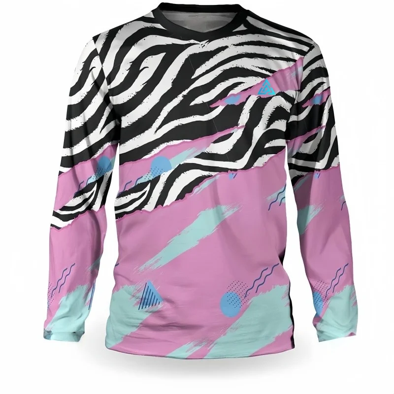 

Hot Selling 3D Printed Motorcycle Long Sleeved T-shirt BMX Quick Drying Breathable Cycling Shirt for Men Women Cycling Fashion