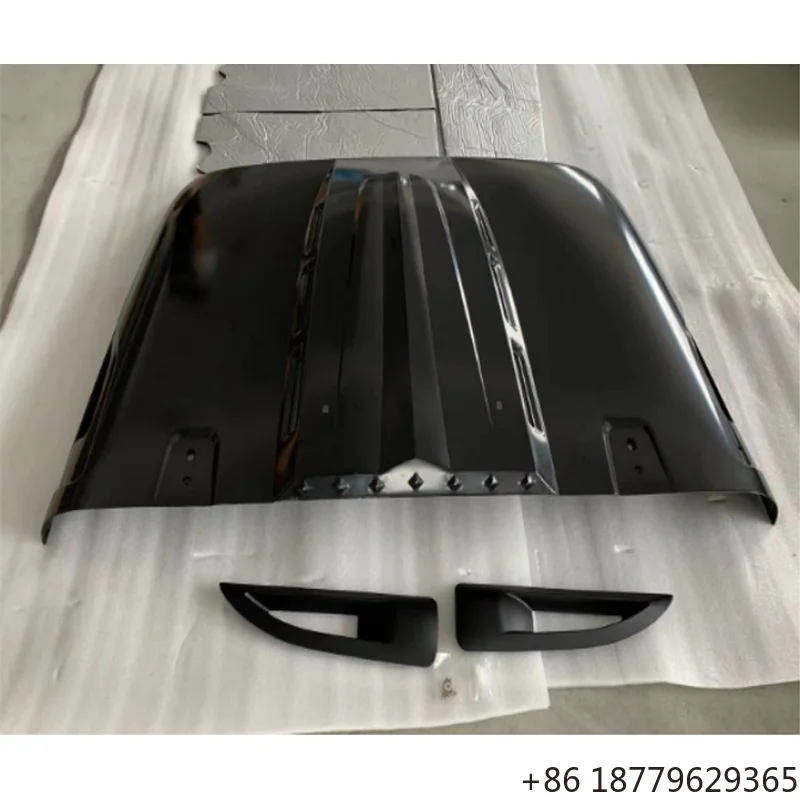 New Steel Engine Hood Bonnet Bolt-On Plug and Play Lightweight Off-Road SUV Fitment 2018-2023