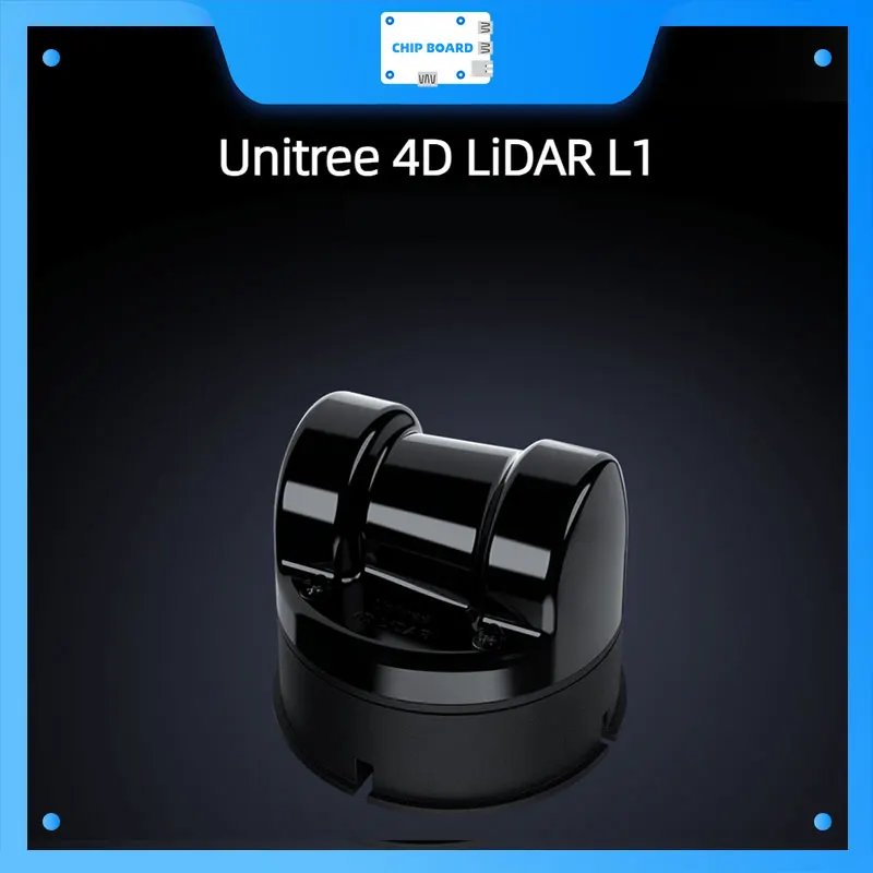 

Unitree L1 4D LiDAR - 360°×90° FOV, 30m@90%, 21.6K pts/s, 230g, 75×65mm