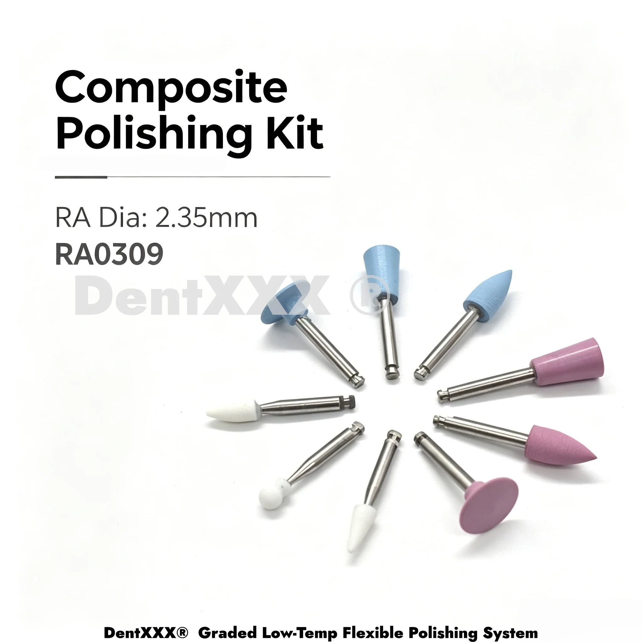 Composite Polishing for Low Speed Handpiece Contra Angle Kit RA0309 Sanding Polishing Set