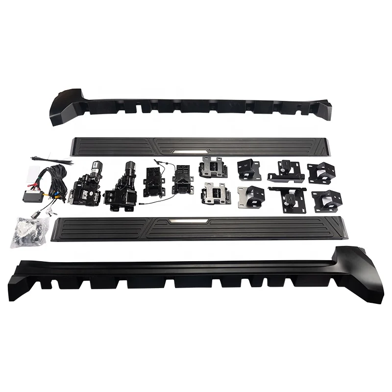 

Алюминиевые силовые подножки с тремя кронштейнами для Toyota Land Cruiser 300 LC300 2022, красочные легкие электрические боковые ступени