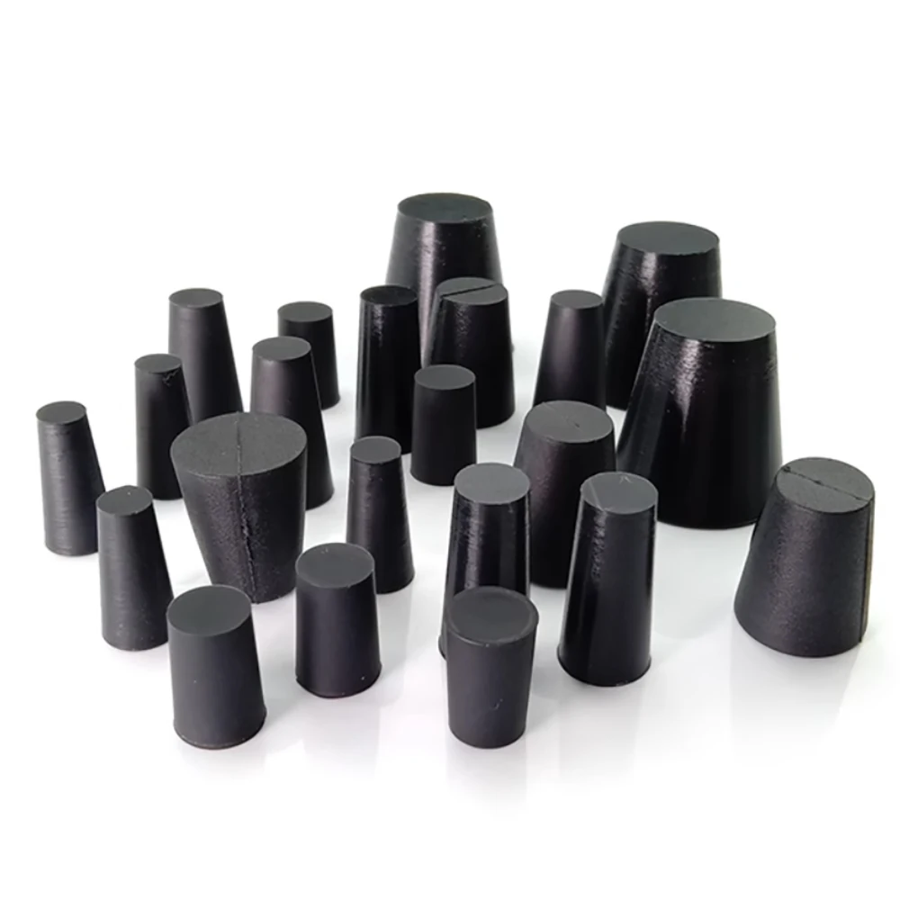 10 шт. черная/прозрачная коническая резиновая пробка, силиконовые заглушки HIGH TEMP, уплотнительная коническая резиновая заглушка для гальванической краски