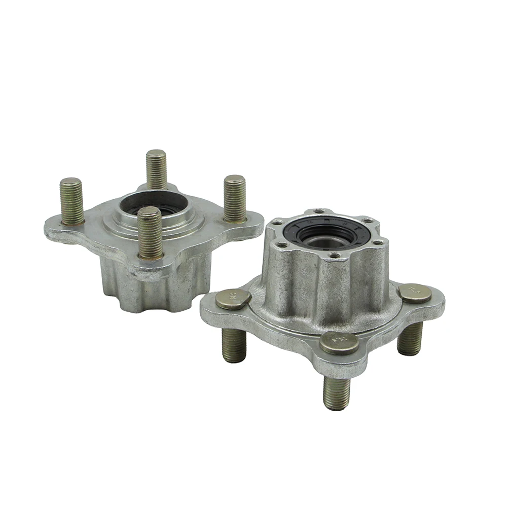 1 Pair Front 100mm*4 Stud Disc Brake Wheel Hub 20mm-20mm For 150cc 200cc 250cc 300cc ATV Buggy Go Kart Golf Cart Quad Bike Parts