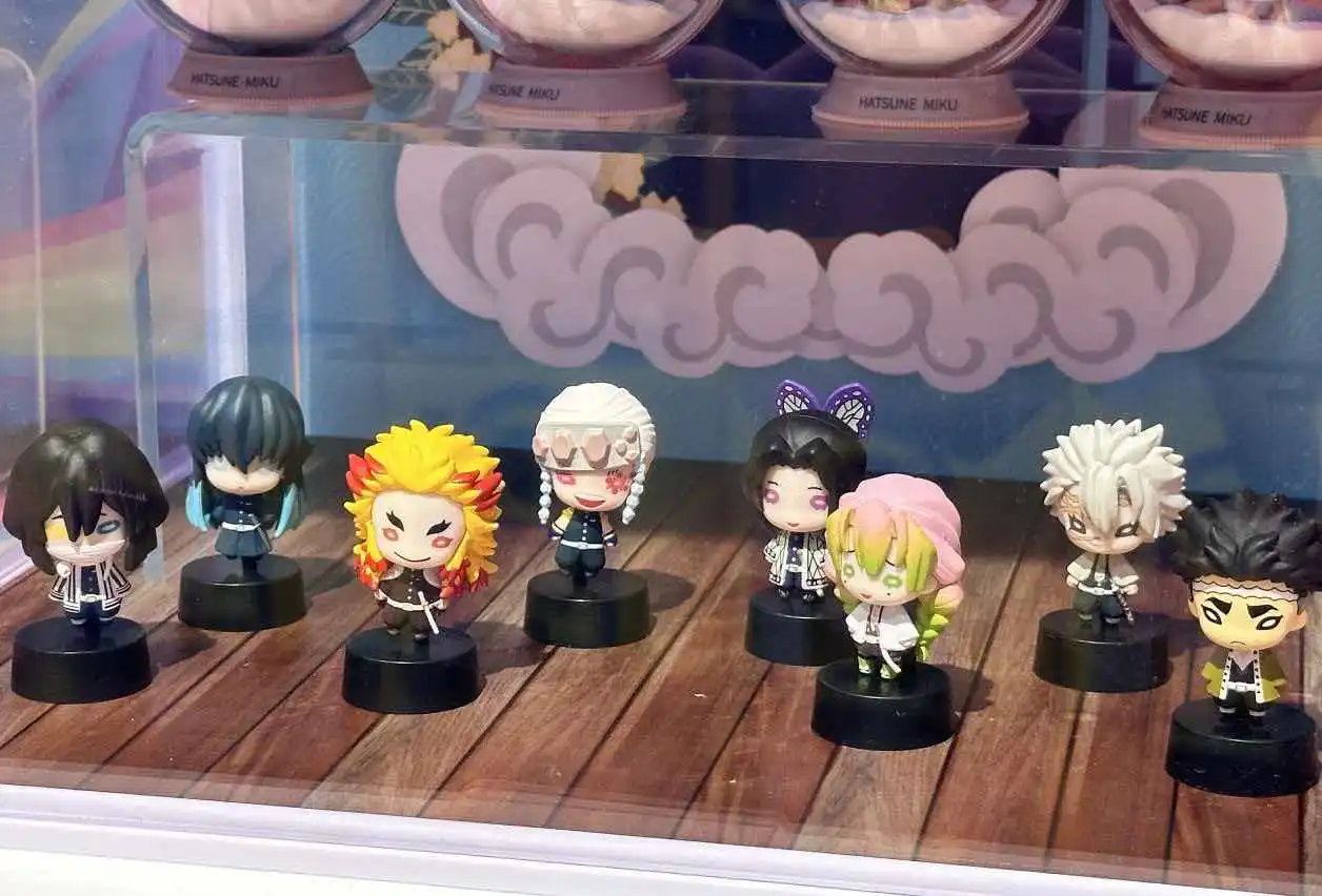 

In Stock Ghost Slayer Chubby Eye Series Blind Box Kawaii Anime Action Figure Model Collectible Toys Decoration Holiday Gifts