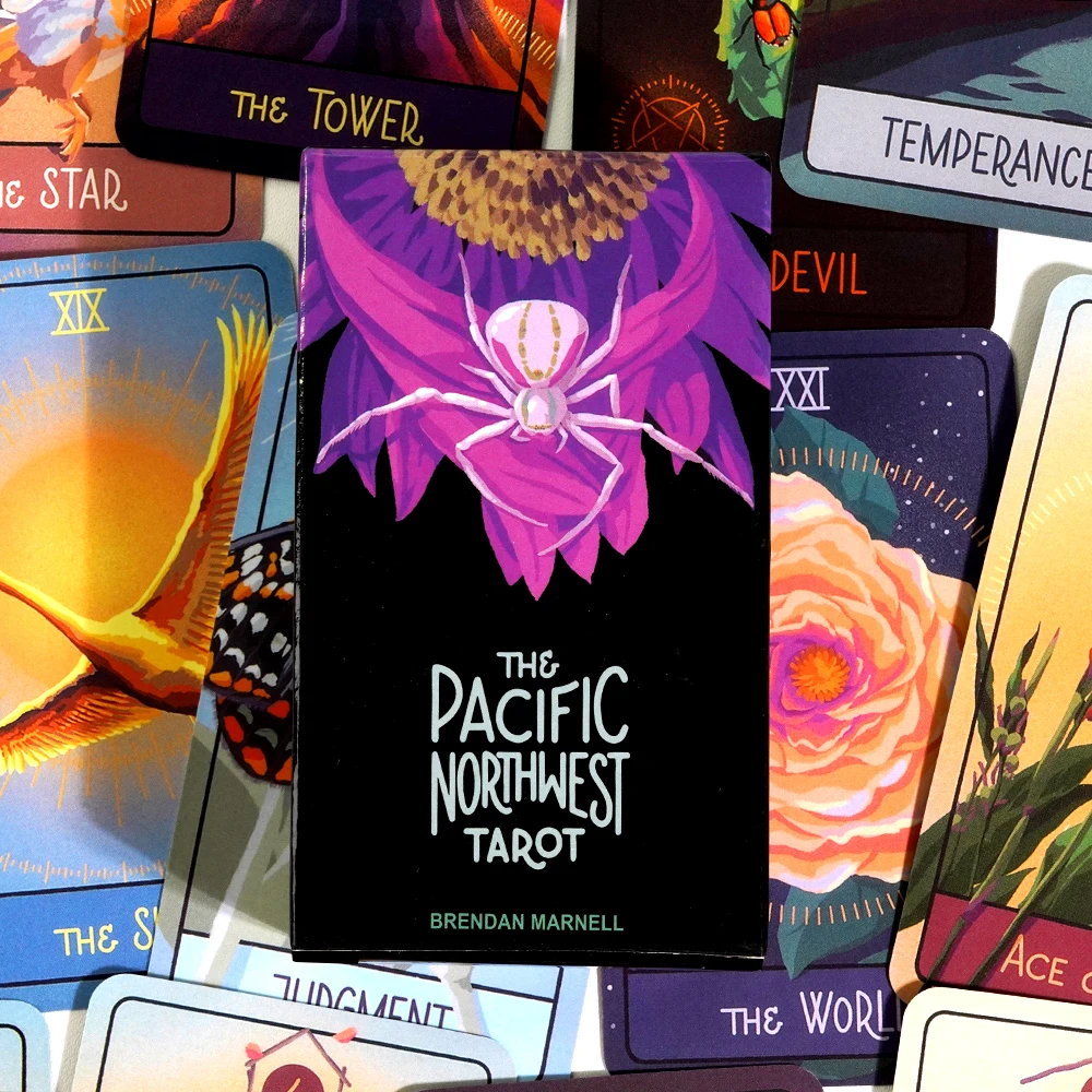 10.3*6cm The Pacific Northwest Tarot Inspired By The Natural Wonder of This Magnificent Region Animal Fortune Telling Game