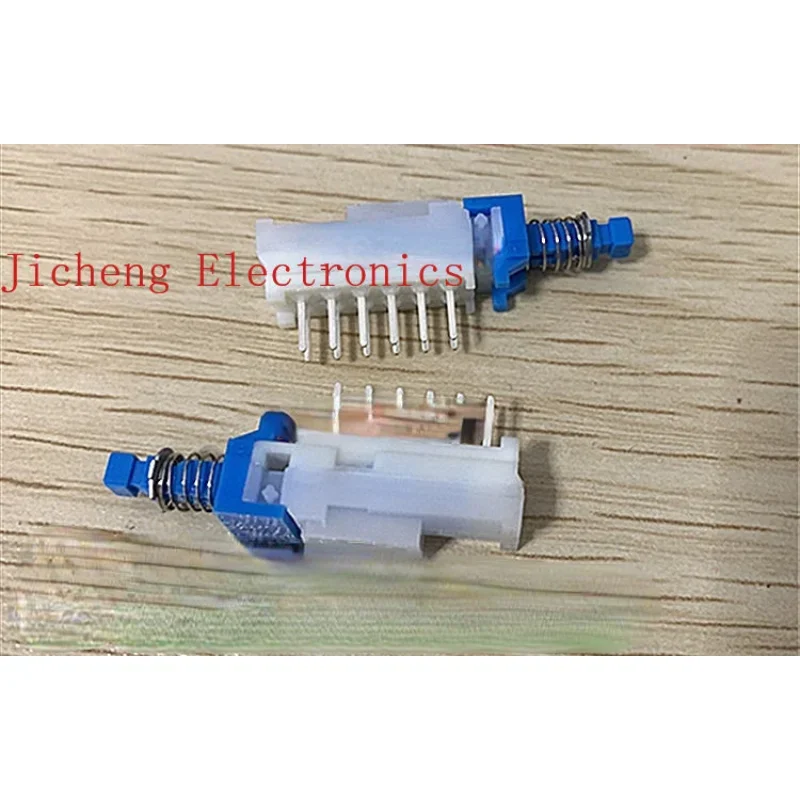 

10PCS Key Switch Double-row 12-pin Piano With Lock Mixer Button Self-locking 32mm