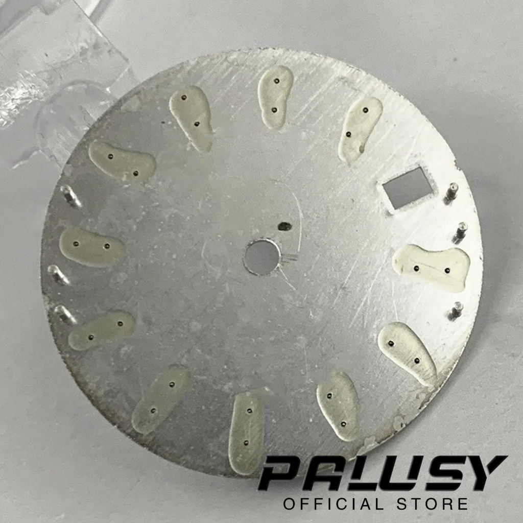 28.5mm NH35 Silver Gray Black Watch Dial for NH35/NH35A/4R/7S Movement Watch Faces Replacement Parts