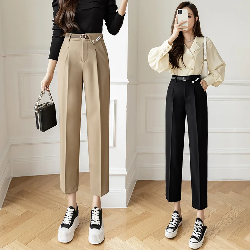 Fashion Quick Dry Sports Pants Custom Women's Clothings Loose Straight Trousers Casual High Waist Cargo Pant Women Pants