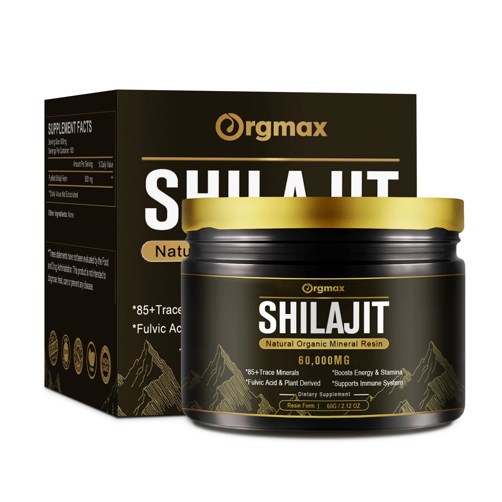 Slightly Bitter Original Shilajit Resin For Immune Boost Brain Support Provide Energy Supplement For Men and Women