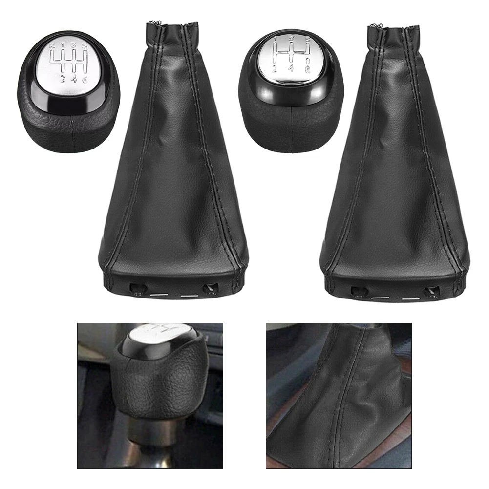 Car Gear Shift Knob ABS 15*10*3cm 5/6 Speed For SAAB 9-3 2003-2012 Car Gear Knob Gaiter Boot Cover Shift Handle Interior Parts