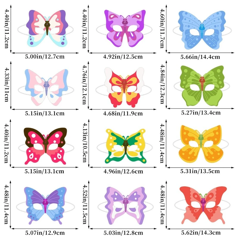 6 шт., детские украшения для дня рождения, маска в стиле бабочки, игрушки, милая маска для вечеринки, игрушка для женщин и девочек, вечерние подарки на день рождения, игрушка