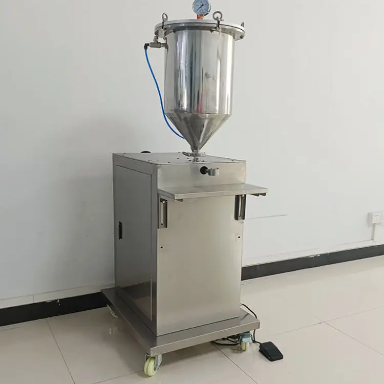 Semi-automatic Liquid Filling Machine Piston Type Glass Plastic Vacuum  Hydrocolour Mascara Packaging Machine