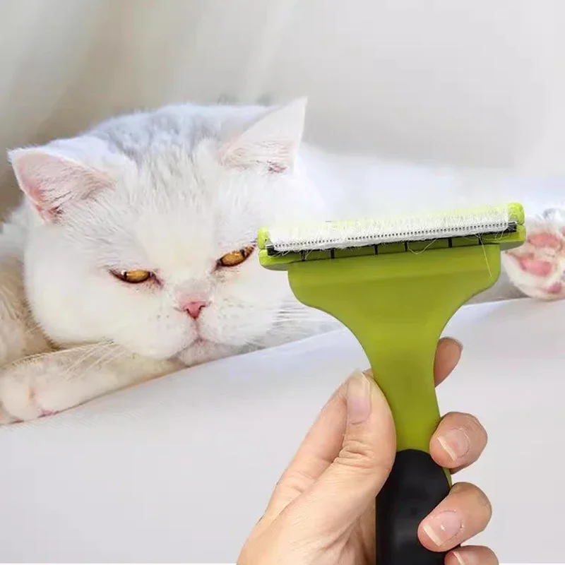 New Dog Hair Remover Brush Pet Open Knot Comb Cat Puppy Hair Fur Shedding Grooming Trimmer Comb Blade Comb Cat Brush