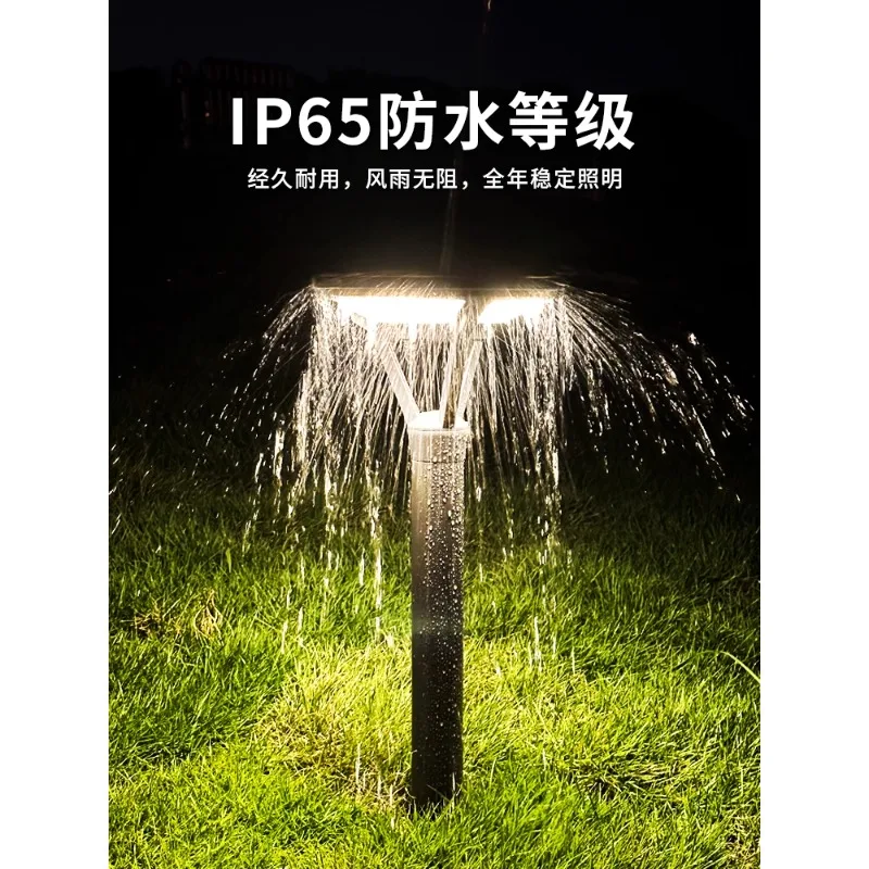 

Solar outdoor garden light Household outdoor waterproof villa LED lawn light Garden wall Lawn light