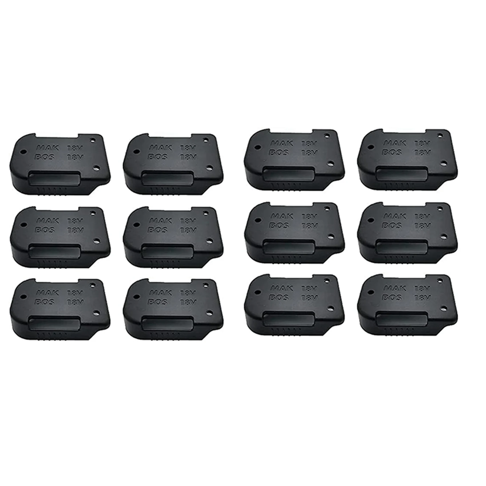 ABJI-12 Pack Battery Mounts Holder For 18V Battery,Also For 18V Battery Mounts/Belt Clip,Wall Battery Holder