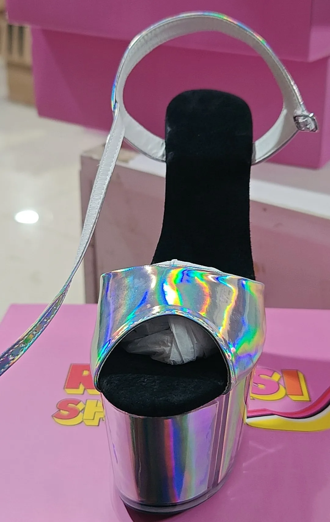 Summer fashion show shoes, 15-17-20cm stilettos, party dress with sexy big crystal sandals