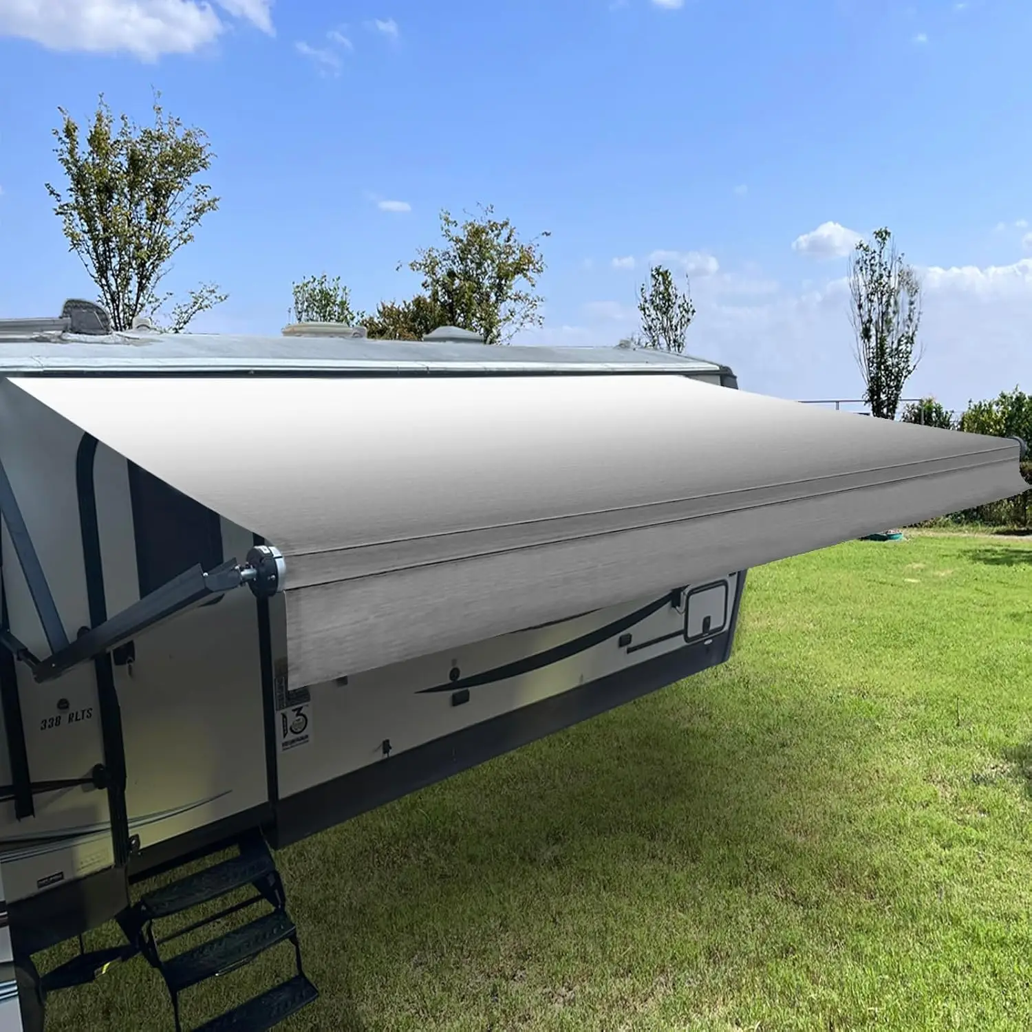 

Fabric Replacement,Camper Awning Replacement,16 oz Heavy Duty Waterproof Vinyl Universal RV Awning Replacement